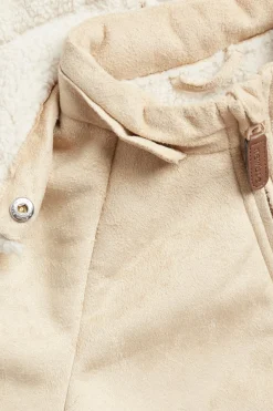 Kurtka typu shearling z pluszową podszewką