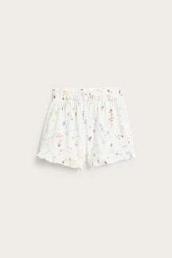 Kwieciste szorty z dżerseju