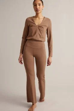 Legginsy do ćwiczeń, typu bootcut