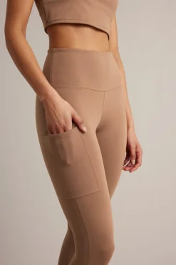 Legginsy do ćwiczeń, z kieszenią