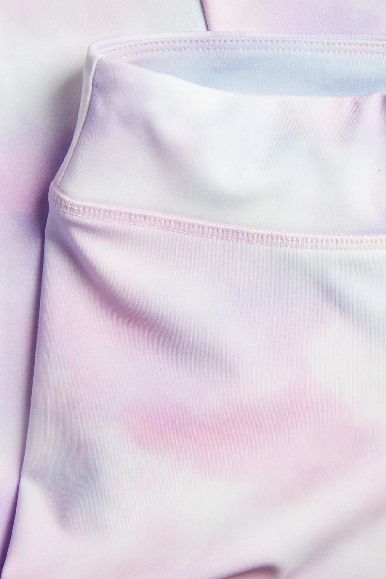 Legginsy do ćwiczeń, z nadrukiem tie-dye, z elastycznej dzianiny dżersejowej
