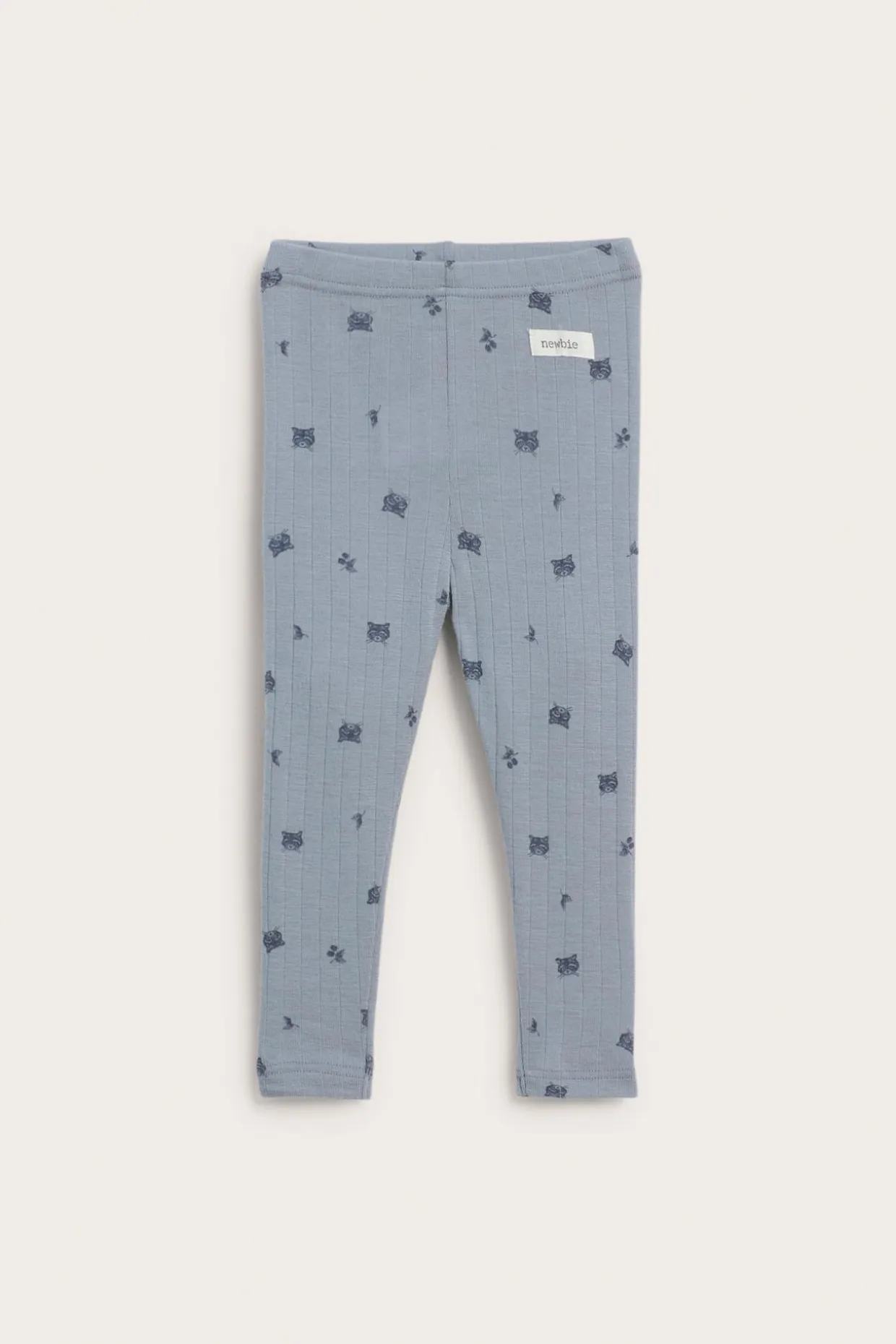 Legginsy we wzory, z wełny merino