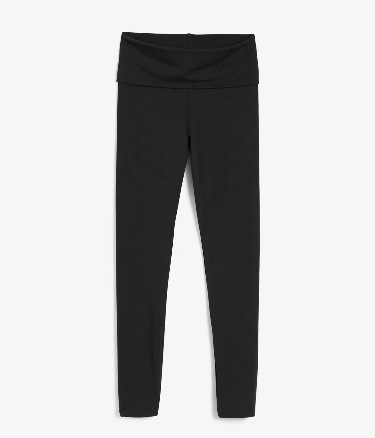 Legginsy z wywijanym pasem