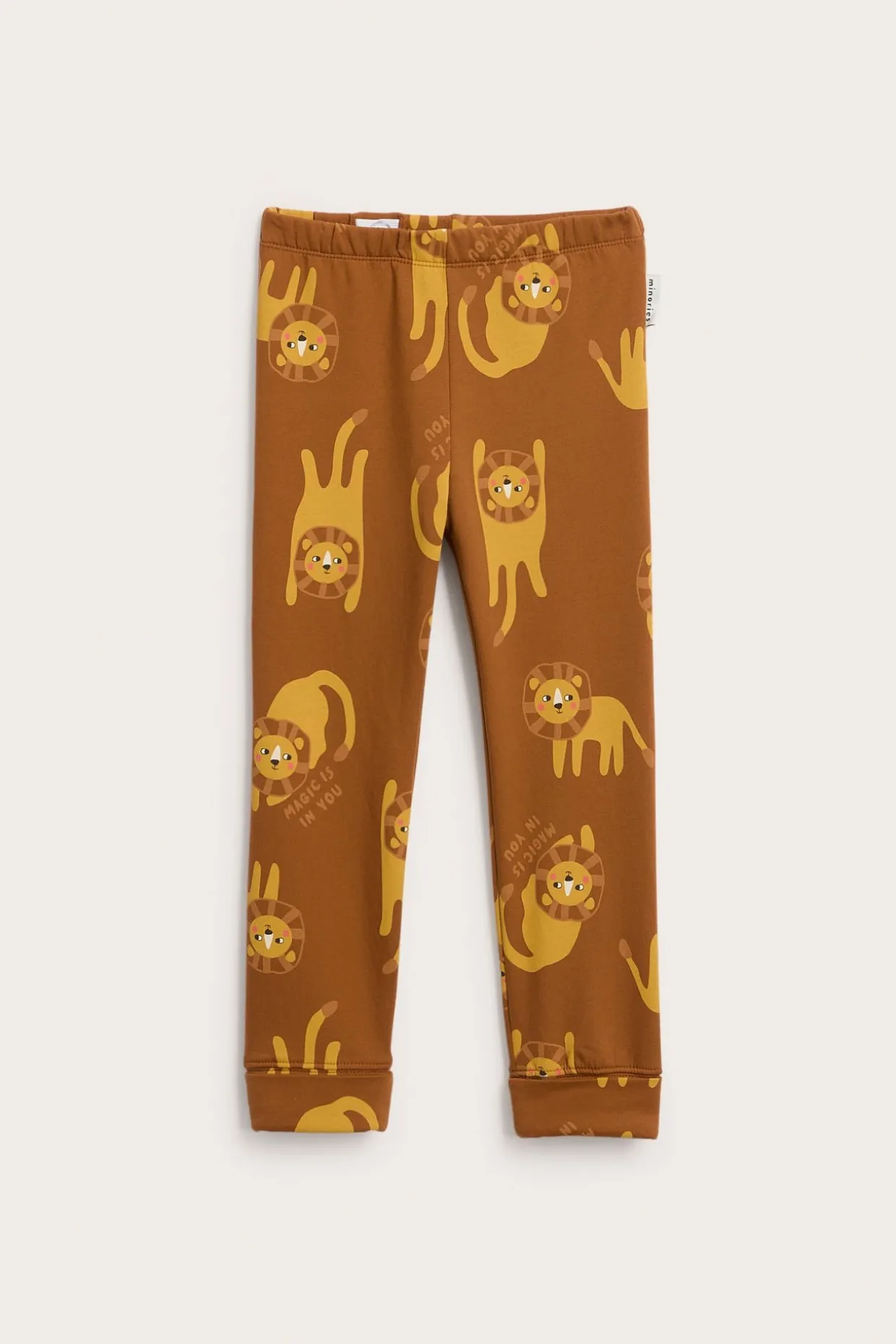 Legginsy z wzorem w lwy