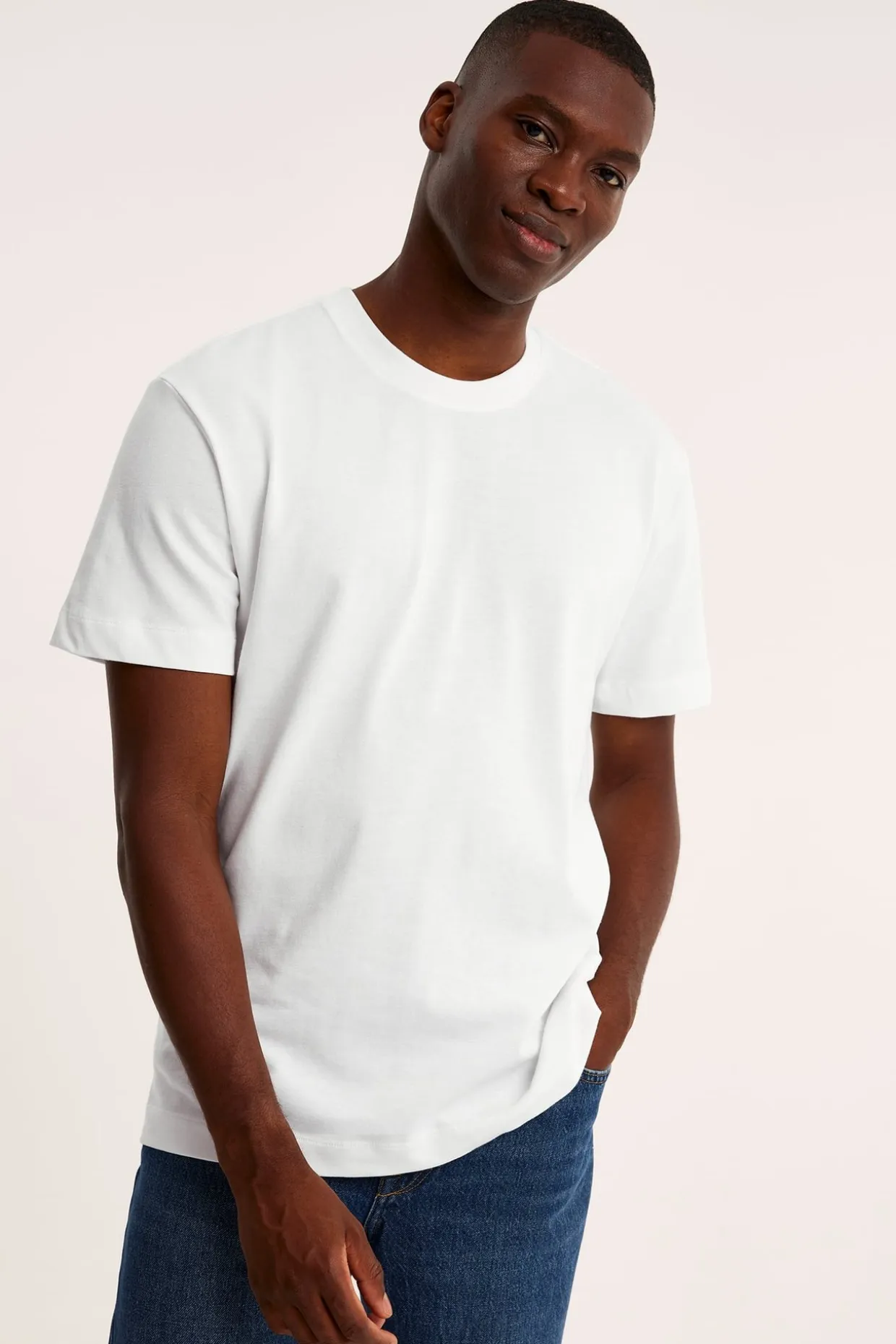 Luźny t-shirt z bawełny