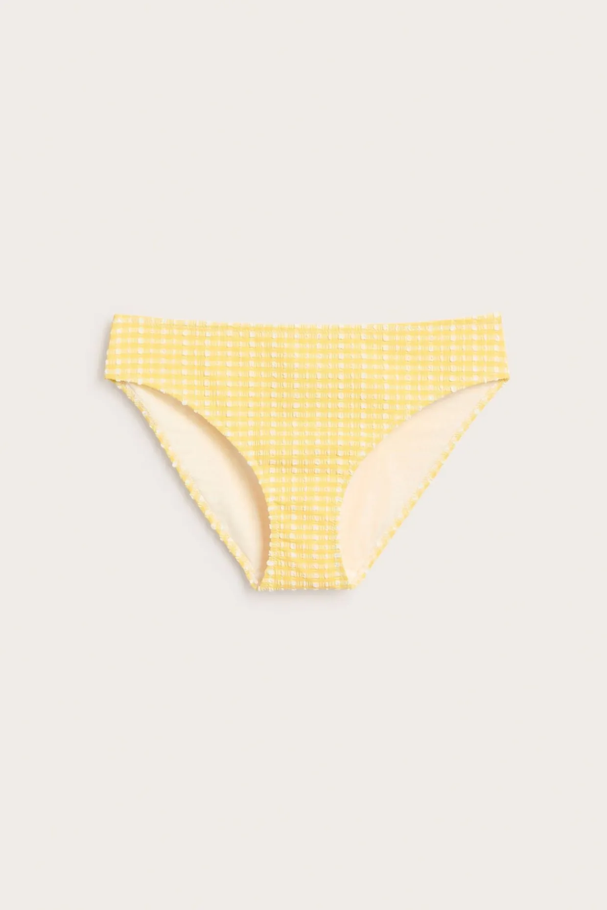 Majtki biodrówki od bikini, w kratę