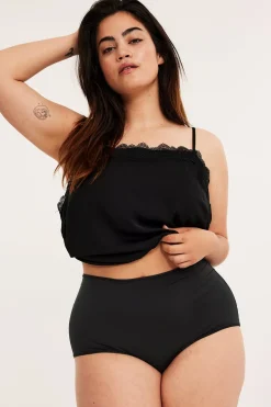 Majtki biodrówki z wysokim stanem