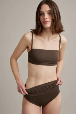 Majtki od bikini, figi z wywijanym pasem