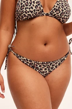 Majtki od bikini, we wzór w lamparta