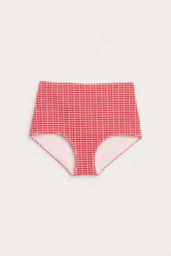 Majtki od bikini, w kratkę, biodrówki