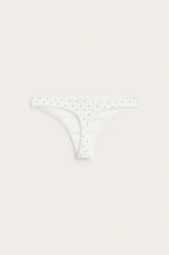Majtki stringi z pointelle