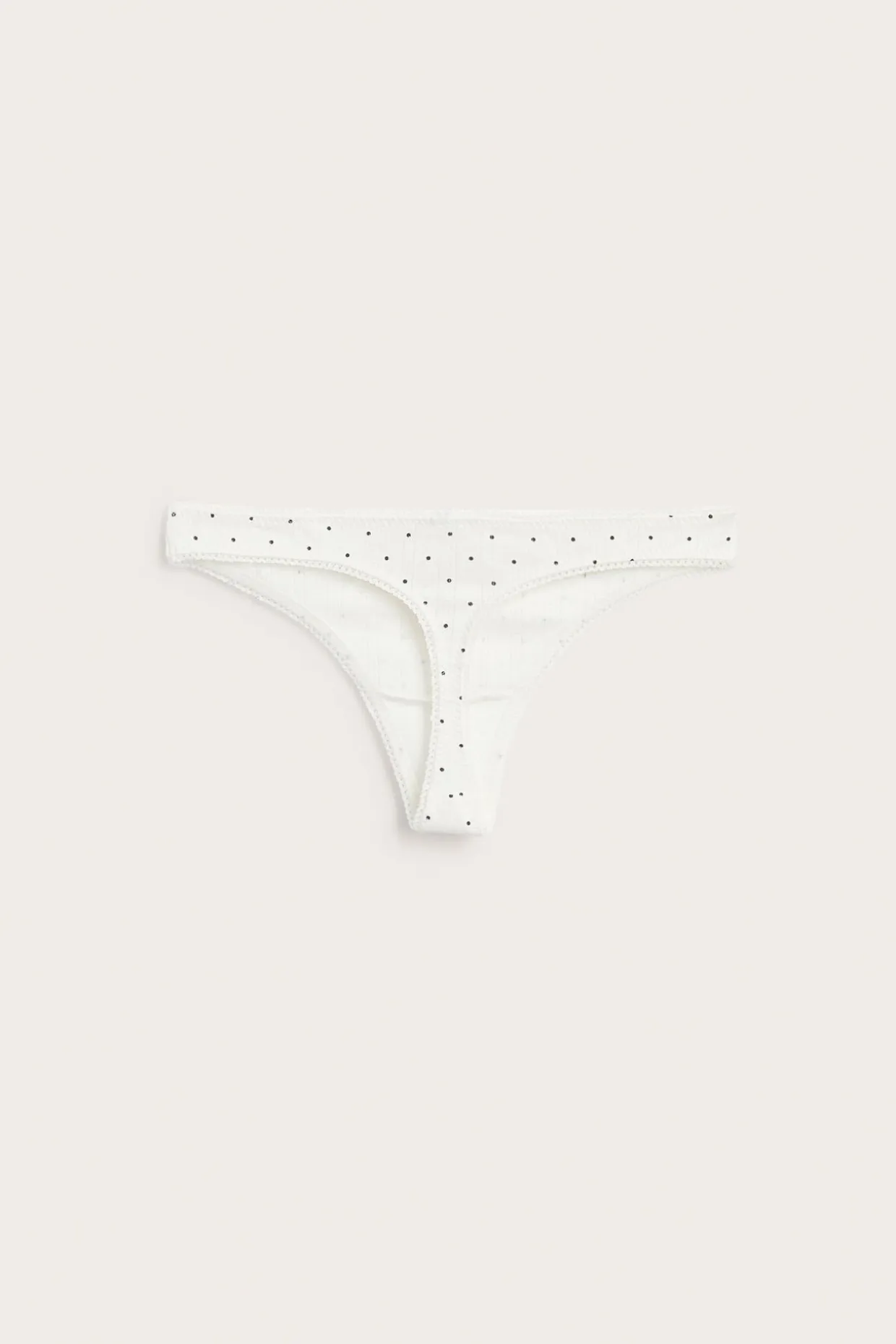 Majtki stringi z pointelle