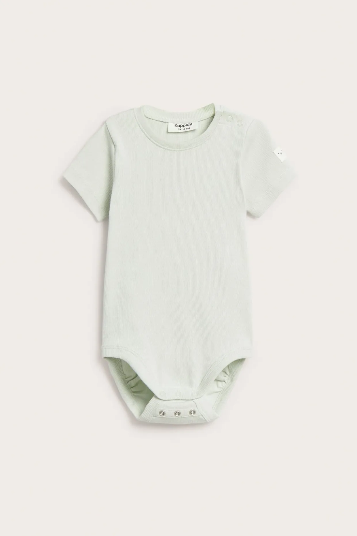 Prążkowane body z krótkimi rękawami