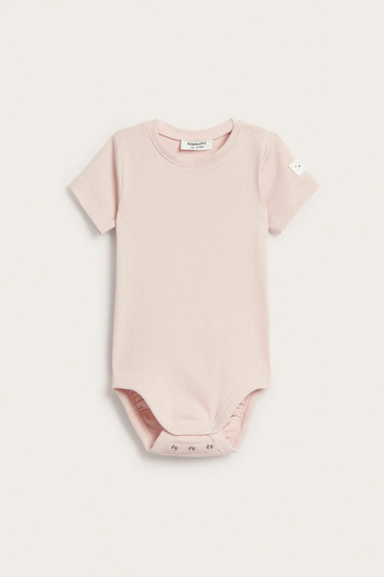 Prążkowane body z krótkimi rękawami