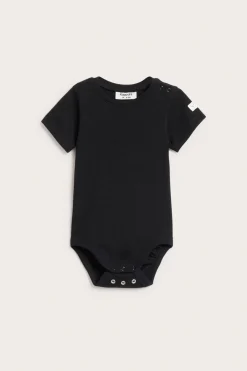 Prążkowane body z krótkimi rękawami
