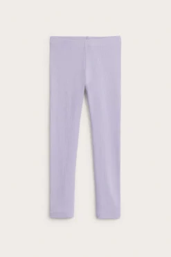 Prążkowane legginsy