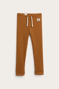 Prążkowane legginsy