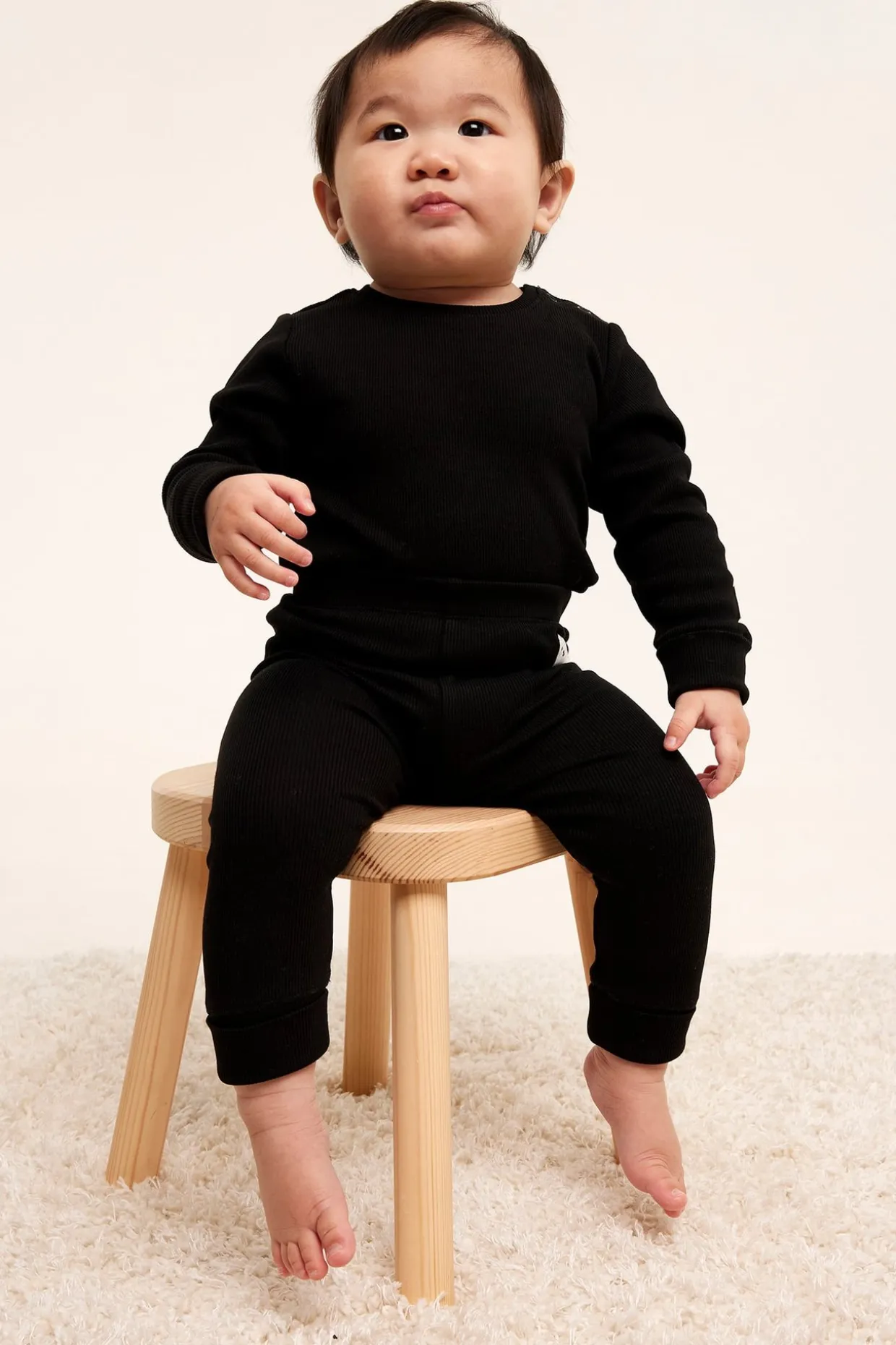 Prążkowane legginsy