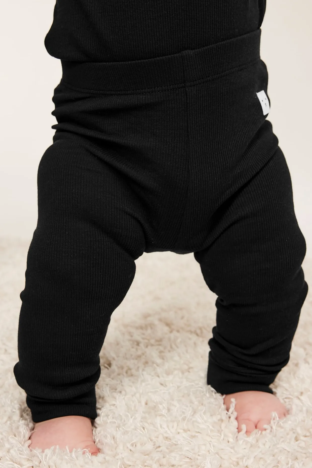 Prążkowane legginsy