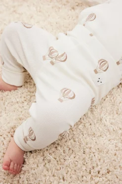Prążkowane legginsy