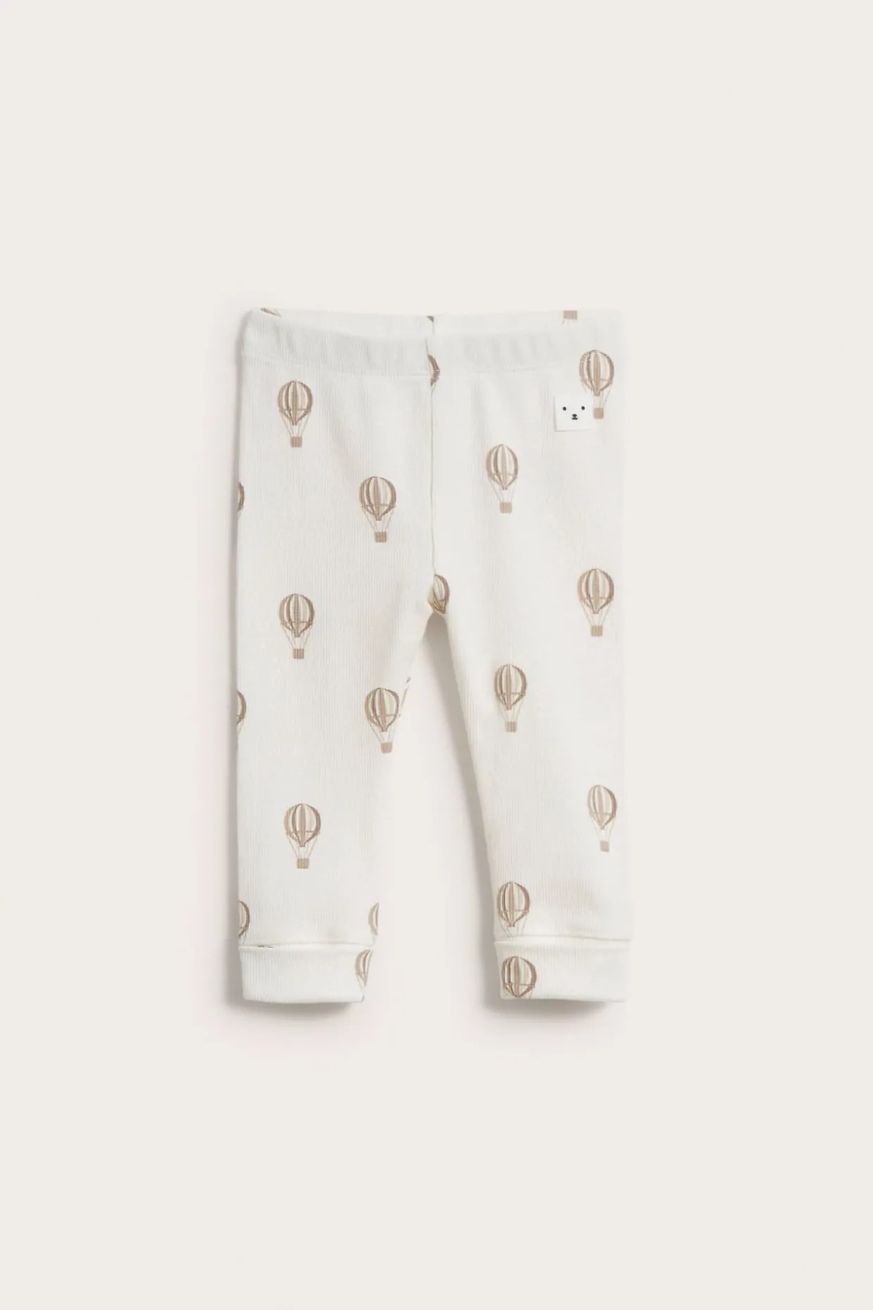 Prążkowane legginsy