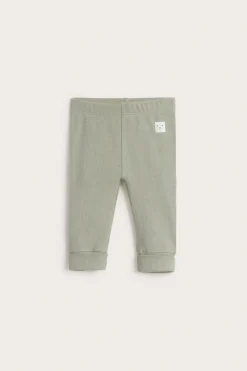 Prążkowane legginsy