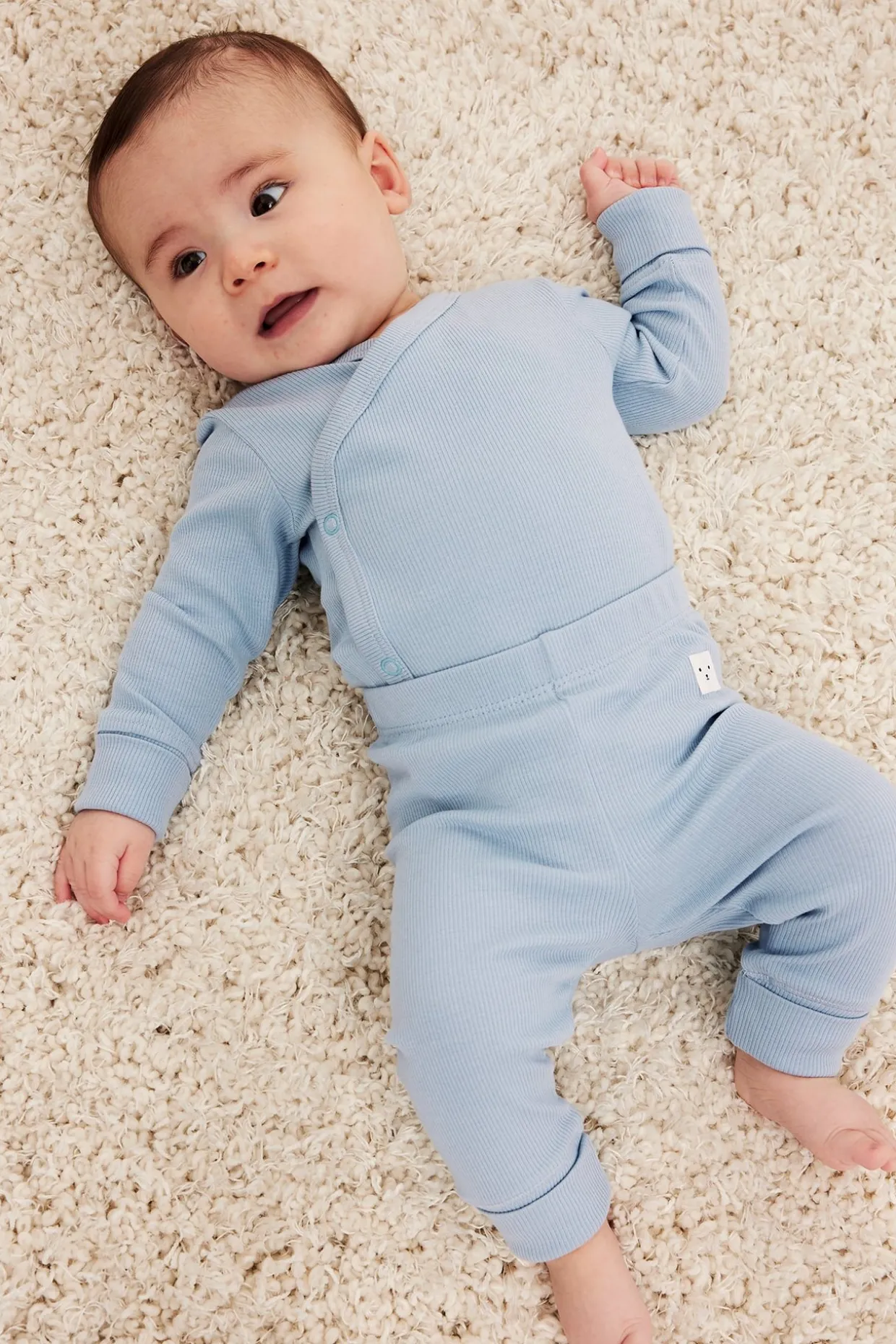 Prążkowane legginsy