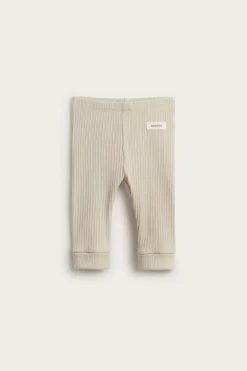 Prążkowane legginsy