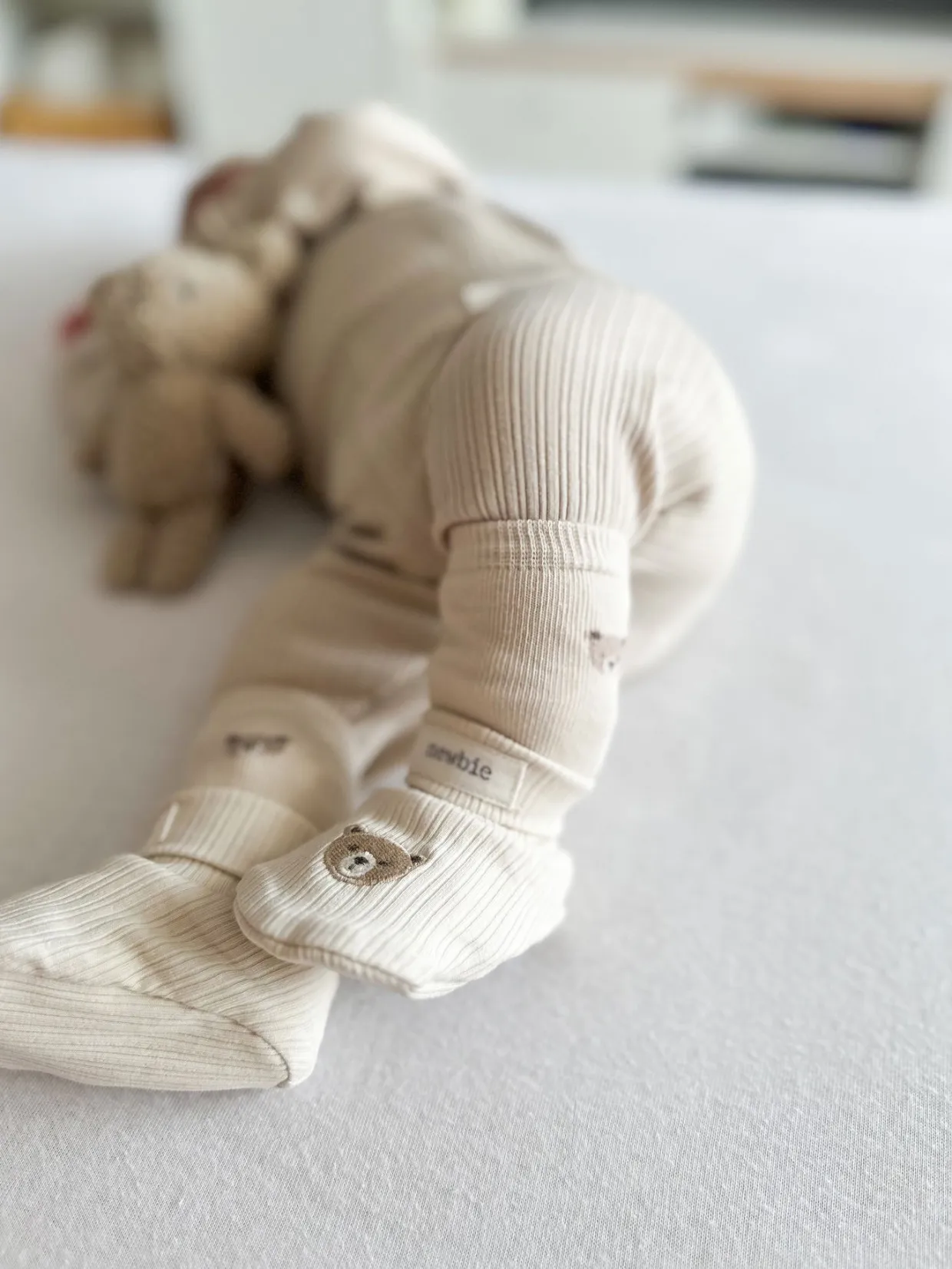 Prążkowane legginsy