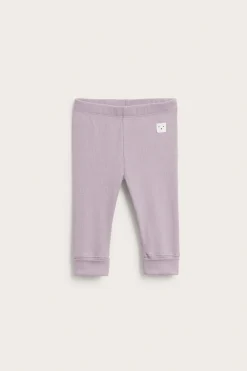 Prążkowane legginsy