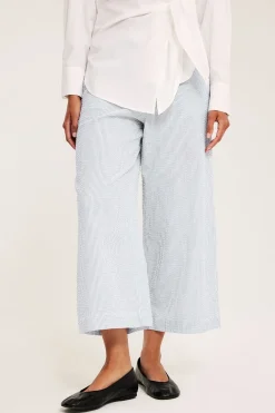 Spodnie culotte o fakturze kory