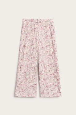Spodnie culotte w kwiaty