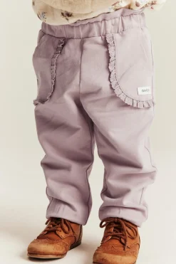 Spodnie dresowe z koronkowymi detalami