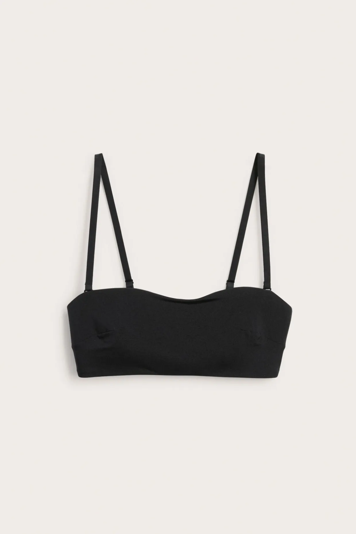 Stanik bandeau z mikrofibry