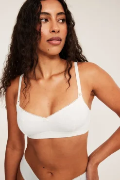 Stanik do karmienia z dzianiny typu pointelle
