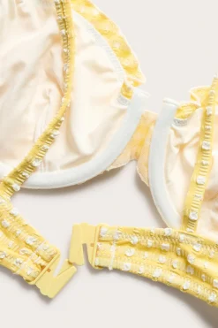 Stanik od bikini, w kratkę, z wiązaniem