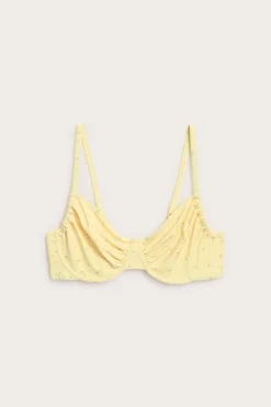 Stanik od bikini, w kwiaty, na fiszbinach