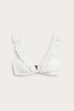 Stanik od bikini, z haftem angielskim