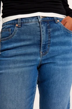 Straight jeans high waist