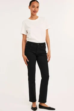 Straight jeans mid waist