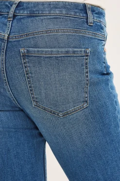 Straight jeans mid waist short leg