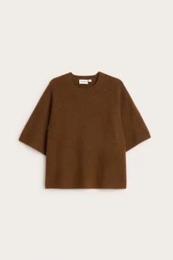 Sweter oversize z krótkim rękawem