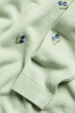Sweter z żakardowej dzianiny