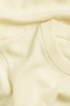 Sweter z dzianiny o drobnym splocie, z mieszanki wełny