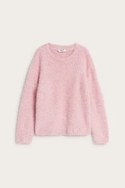 Sweter z dzianiny, z brokatem