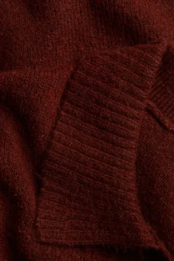 Sweter z dzianiny z kołnierzem