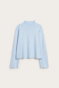 Sweter z dzianiny z kołnierzem