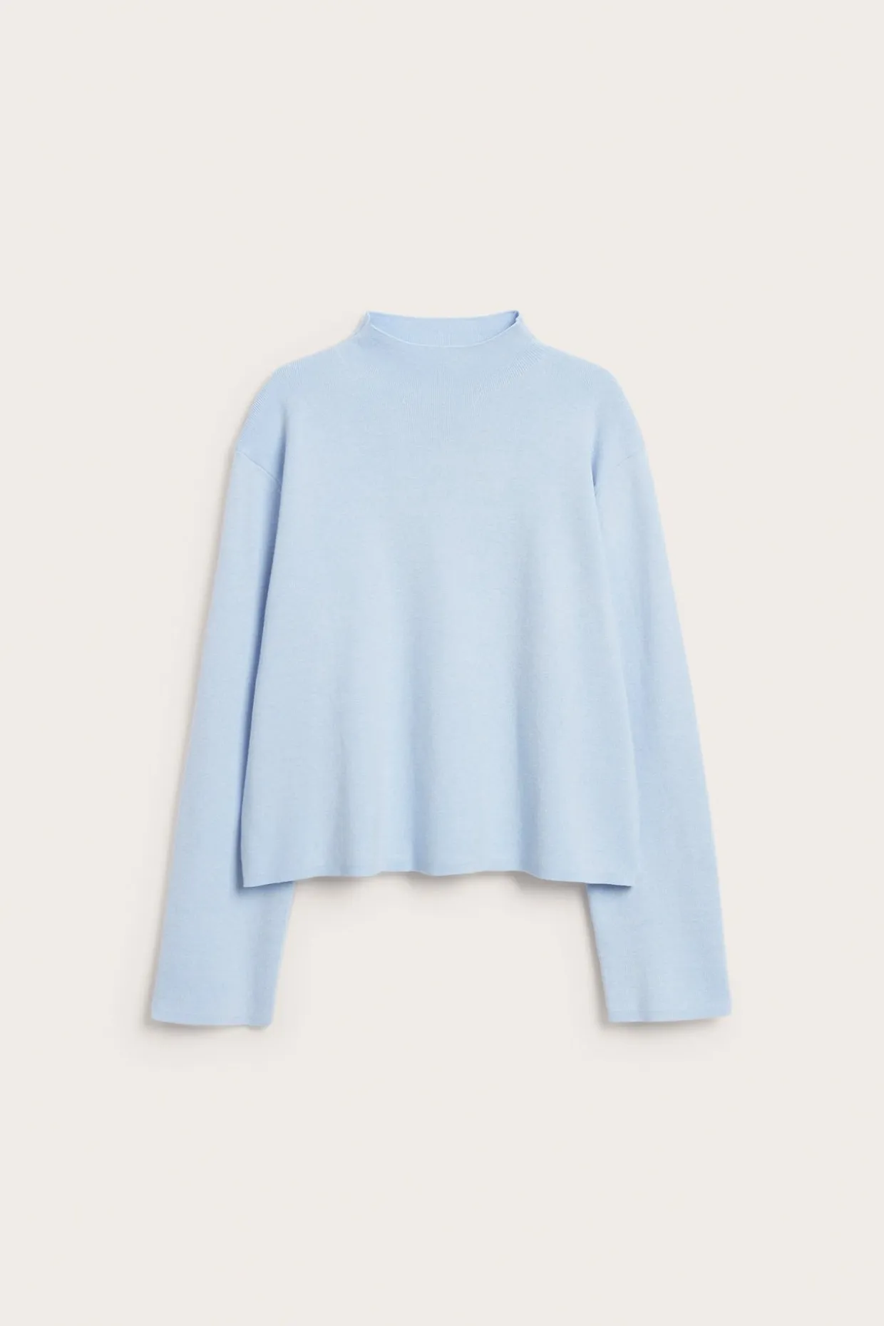 Sweter z dzianiny z kołnierzem