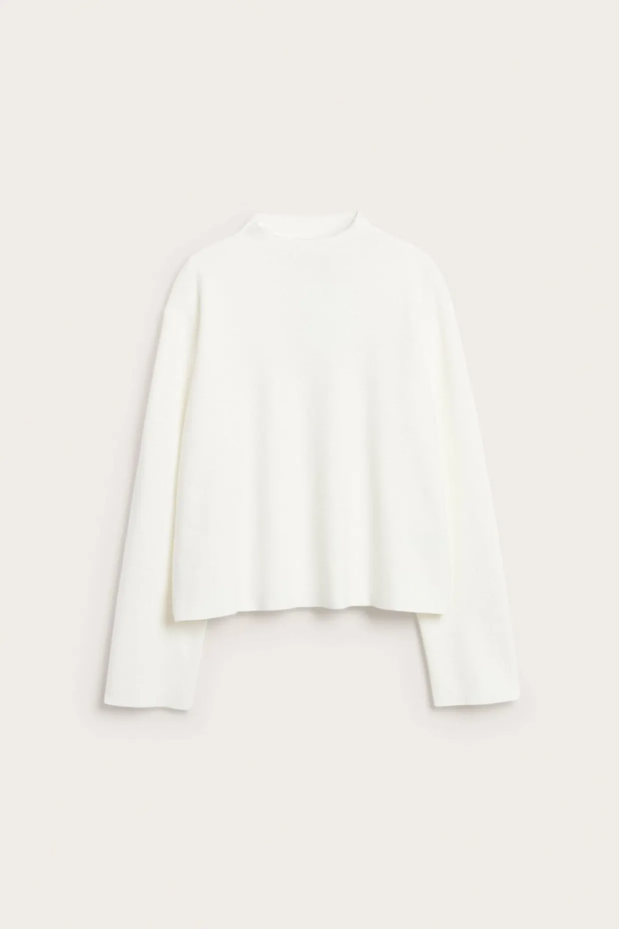 Sweter z dzianiny z kołnierzem