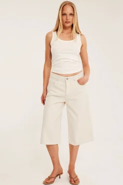 Szorty bermudy z bawełny twill